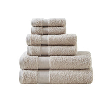 Load image into Gallery viewer, Madison Park Signature Luxor 100% Egyptian Cotton 6 Piece Towel Set MPS73-426