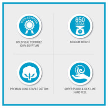 Load image into Gallery viewer, Madison Park Signature Luxor 100% Egyptian Cotton 6 Piece Towel Set MPS73-427