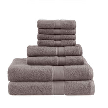 Load image into Gallery viewer, Madison Park Signature 800Gsm 100% Cotton 8 Piece Towel Set MPS73-441