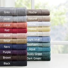 Load image into Gallery viewer, Madison Park Signature 800Gsm 100% Cotton 8 Piece Towel Set MPS73-441