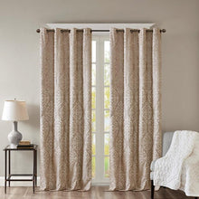 Load image into Gallery viewer, Mirage Knitted Jacquard Blackout Window Panel (50x95) - Champagne SS40-0014 By Olliix
