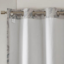 Load image into Gallery viewer, Julie Printed Botanical Blackout Window Panel (50x84) - Aqua SS40-0024 By Olliix