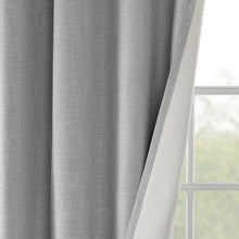 Load image into Gallery viewer, Maya Printed Heathered Blackout Window Panel (50x84) - Grey SS40-0028 By Olliix