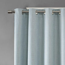 Load image into Gallery viewer, Maya Printed Heathered Blackout Window Panel (50x84) - Aqua SS40-0036 By Olliix