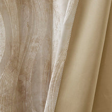 Load image into Gallery viewer, Sunsmart Victorio Printed Jacquard Grommet Top Total Blackout Curtain - 50X95" SS40-0091