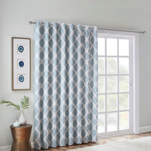 Load image into Gallery viewer, Sunsmart Blakesly Printed Ikat Blackout Patio Curtain - 100X84" SS40-0112