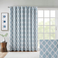 Load image into Gallery viewer, Sunsmart Blakesly Printed Ikat Blackout Patio Curtain - 100X84" SS40-0112