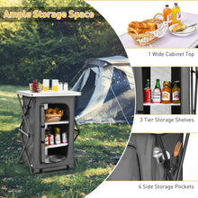 Load image into Gallery viewer, Folding Pop-Up Cupboard Compact Camping Storage Cabinet with Bag-M