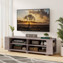 Load image into Gallery viewer, TV Stand Modern Wood Storage Console Entertainment Center-Gray