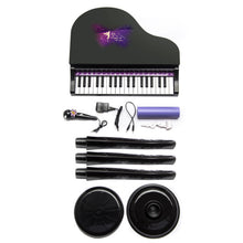 Load image into Gallery viewer, 37 Key Kids Mini Toy Grand Piano Electronic Keyboard-Black