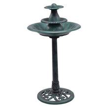 Load image into Gallery viewer, Reward-3 Tiers Outdoor Bird Decor Pedestal Water Fountain with Pump