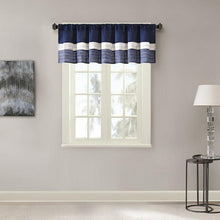 Load image into Gallery viewer, Madison Park Amherst Polyoni Pintuck Window Valance -50X18" MP41-2231 By Olliix