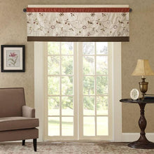 Load image into Gallery viewer, Madison Park Serene Embroidered Window Valance MP41-5471 By Olliix