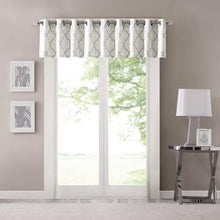 Load image into Gallery viewer, Madison Park Saratoga Fretwork Print Valance -50X18" MP41-2399 By Olliix