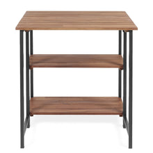 Load image into Gallery viewer, Acacia Wood Patio Folding Dining Table Storage Shelves