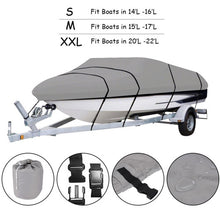Load image into Gallery viewer, Heavy Duty 600D Marine Grade Polyester Canvas Trailerable Waterproof Boat Cover-M