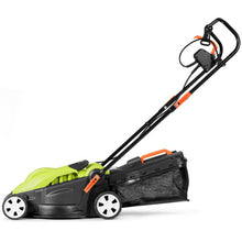 Load image into Gallery viewer, 14-Inch 12 Amp Lawn Mower with Folding Handle Electric Push