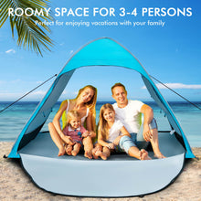 Load image into Gallery viewer, Automatic Pop-up Beach Tent with Carrying Bag-Blue