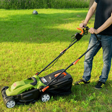 Load image into Gallery viewer, 14-Inch 12 Amp Lawn Mower with Folding Handle Electric Push