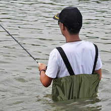 Load image into Gallery viewer, Waterproof Chest Waders Nylon PVC Cleated Bootfoot -XL