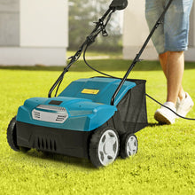 Load image into Gallery viewer, 1400 W 13" Electric Scarifier and Lawn Dethatcher with Collection Bag