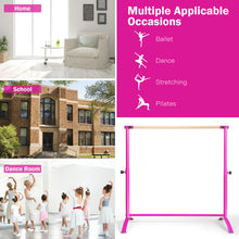 Load image into Gallery viewer, 51 Inch Ballet Barre Bar with 4-Position Adjustable Height-Pink