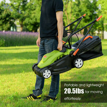Load image into Gallery viewer, 14-Inch 12 Amp Lawn Mower with Folding Handle Electric Push