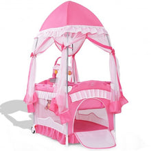 Load image into Gallery viewer, Portable Baby Playpen Crib Cradle with Carring Bag-Pink