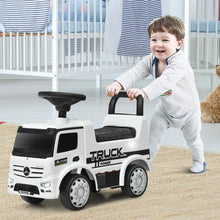 Load image into Gallery viewer, Children Push and Ride Racer Licensed Mercedes Benz Push Truck Car-White