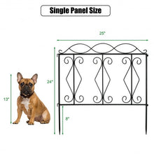 Load image into Gallery viewer, 24in x 8Ft Outdoor Decorative Garden Fence Set