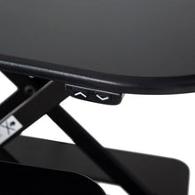 Load image into Gallery viewer, Electric Height Adjustable Sit-Stand Converter Standing Desk-Black