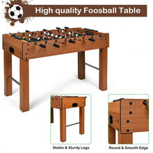 Load image into Gallery viewer, 48" Foosball Table Indoor Soccer Game-Brown