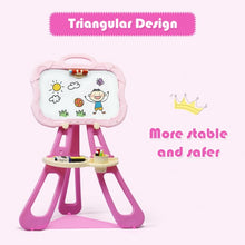 Load image into Gallery viewer, 4 in 1 Double Sided Magnetic Kids Art Easel-Pink