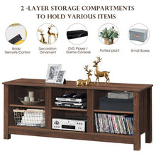 Load image into Gallery viewer, 60" Entertainment TV Stand Cabinet-Brown