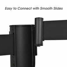 Load image into Gallery viewer, 6 pcs Retractable Black Stanchion Posts Queue Pole