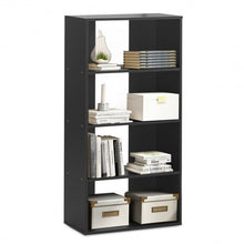 Load image into Gallery viewer, 4-tier Bookcase One Fixed and Three Adjustable Shelves
