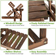 Load image into Gallery viewer, Wood Plant Stand 5 Tier Shelf Multiple Space-saving Rack