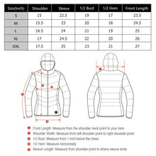 Load image into Gallery viewer, Hooded Electric USB Women�s Down Heated Jacket-Black-XL