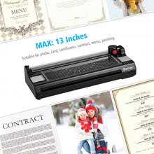 Load image into Gallery viewer, 13" Hot and Cold Paper Trimmer with Corner Rounder and 25 Pouches-Black