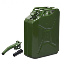 Load image into Gallery viewer, 5 Gallon Steel Gas 20 L Jerry Fuel Can-Green