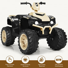 Load image into Gallery viewer, 12V Kids Electric 4-Wheeler ATV Quad Ride On Car with LED Light-Yellow