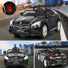 Load image into Gallery viewer, 12 V Mercedes-Benz S63 Licensed Kids Ride On Car-Black