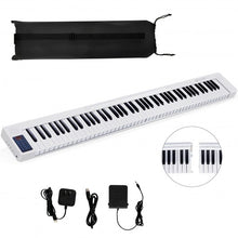 Load image into Gallery viewer, 2 in 1 Attachable Digital Piano Keyboard 88/44 Touch sensitive Key w/ MIDI-White