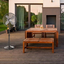 Load image into Gallery viewer, 16" Metal Adjustable Oscillating Pedestal Fan-Black