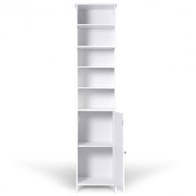 Load image into Gallery viewer, 72" H Bathroom Free Standing Floor Storage Shelving Cabinet