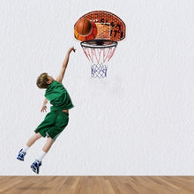 Load image into Gallery viewer, Wall Mounted Fan Backboard with Basketball Hoop and Rim