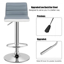 Load image into Gallery viewer, Set of 2 Adjustable PU Leather Bar Stools