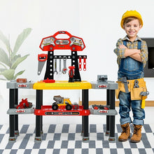 Load image into Gallery viewer, 121 Pcs Kids Pretend Workbench Construction Workshop Tool Play Set