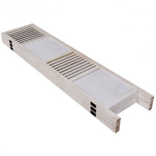 Load image into Gallery viewer, 6 Panel Stripe-hollow Wood Folding Freestanding Room Privacy Screen