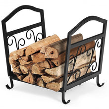 Load image into Gallery viewer, Fireplace Log Holder Iron Indoor Firewood Rack
